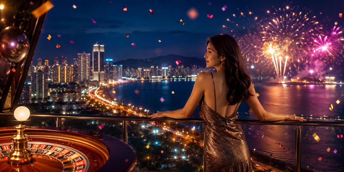 Meja roulette bergaya Melayu di Pulau Pinang dengan suasana kasino eksklusif